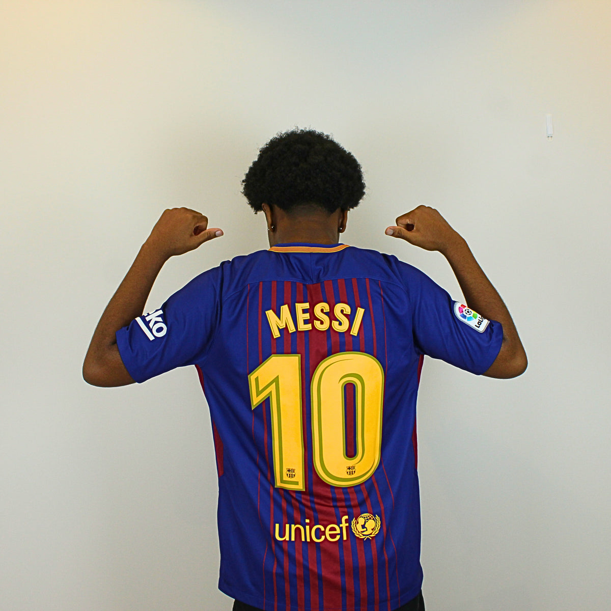 Barcelona 2017-18 Home Kit Messi #10 (M)
